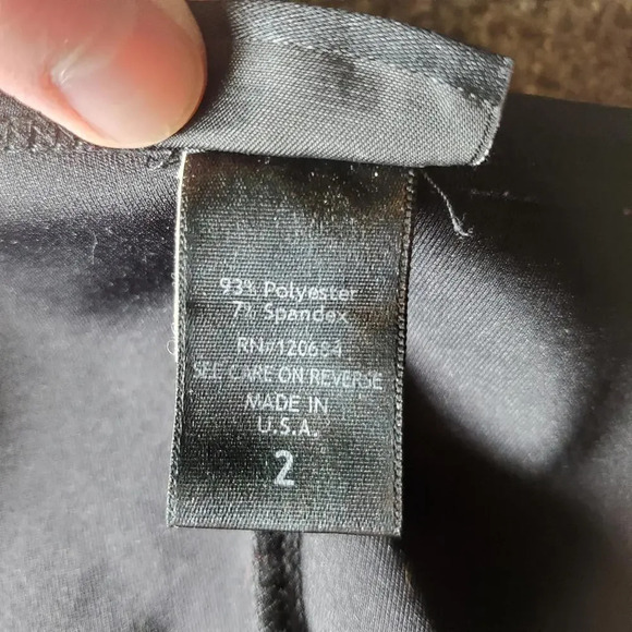 Torrid 2X Dress Black Ponte Sheath Short Sleeve Scoopneck Front Cut Out - Picture 4 of 10